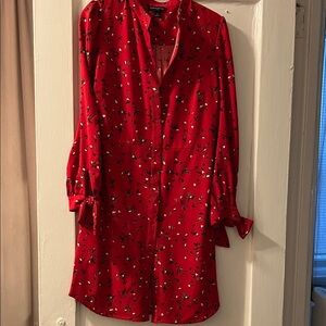 Banana Republic Scarlet Floral Long Sleeve Dress